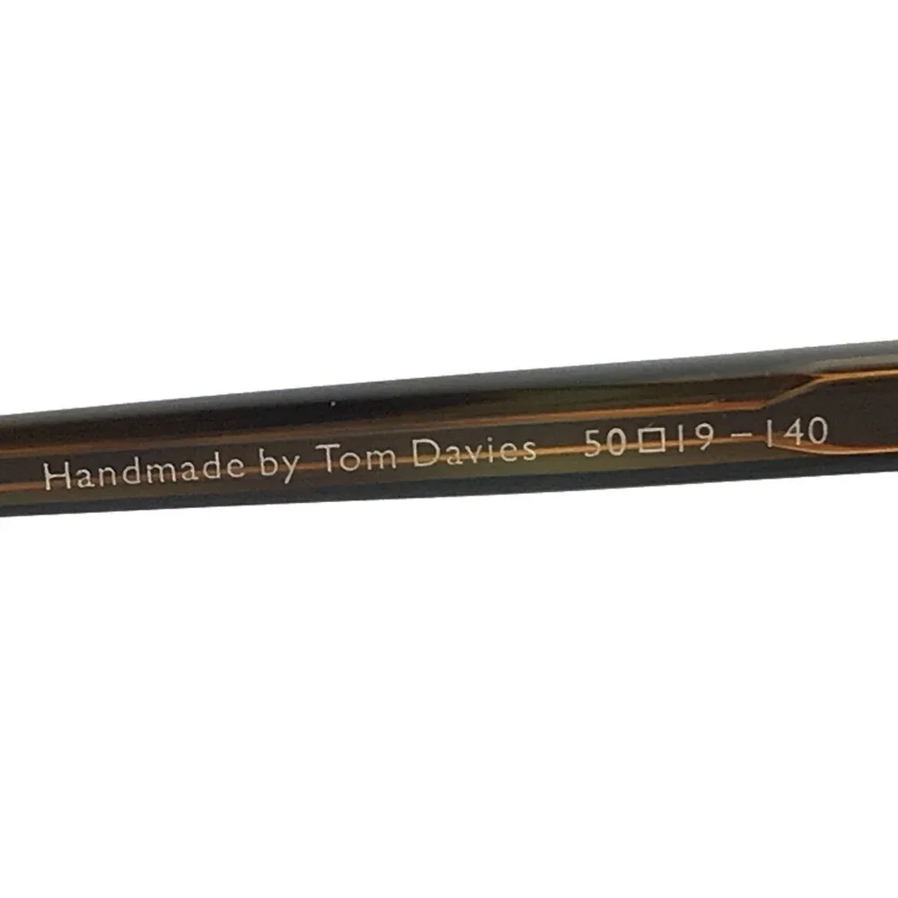 Tom Davies Eyeglasses Frame TD701 Col. 1924 Brown Blue Square Full Rim 50-19-140